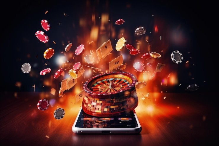 Baccarat game in progress